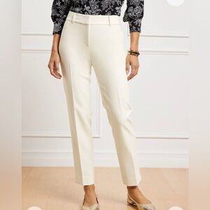 NWOT Talbots Hampshire Ankle Pants.  Ivory. Size 12